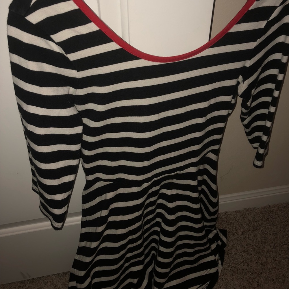 Striped Skater Dress. Express. Gently Used.
